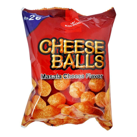Kolson Cheese Balls, Masala Cheese Flavor, 13g - Image 2