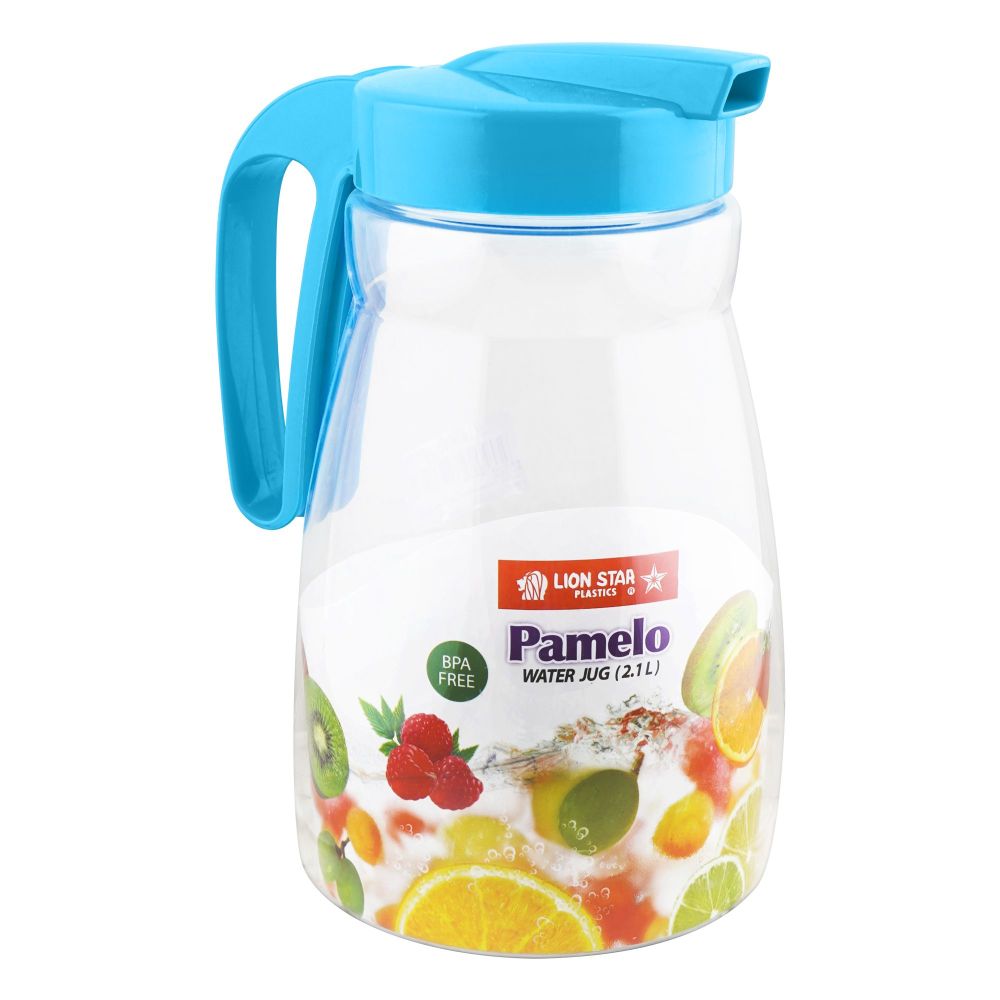 Lion Star Pamelo Water Jug, 2100ml, BPA Free, Blue, K-36 - Main Image