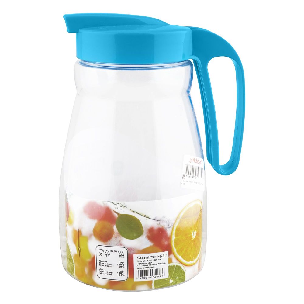 Lion Star Pamelo Water Jug, 2100ml, BPA Free, Blue, K-36 - Image 2