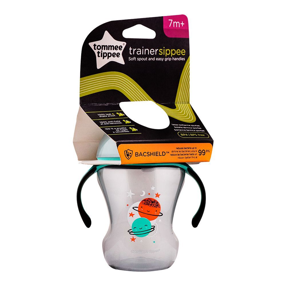 Tommee Tippee Trainer Sippee Cup, 7m+, 8oz, Grey, 549209 - Main Image