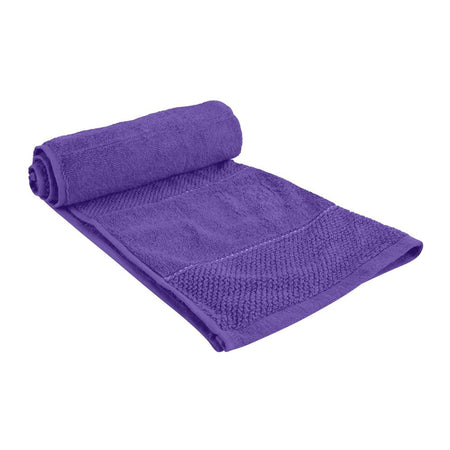 Indus Towel 100% Cotton Ring Hand Towel, 50x90, Purple - Main Image