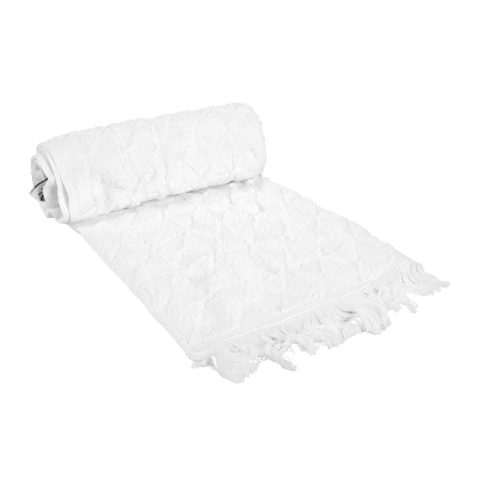 Indus Towel 100% Cotton Ring Hand Towel, 50x90, White - Main Image