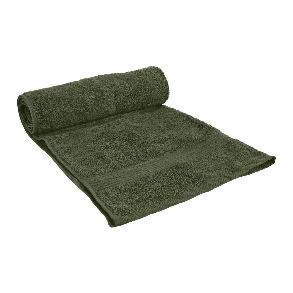 Indus Towel 100% Cotton Ring Bath Towel, 70x140, Green - Main Image