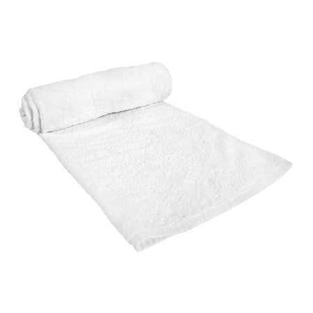 Indus Towel 100% Cotton Ring Bath Towel, 70x140, White - Main Image