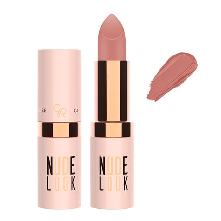 Golden Rose Nude Look Perfect Matte Lipstick, 01, Coral Nude - Main Image