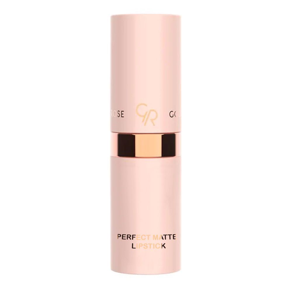 Golden Rose Nude Look Perfect Matte Lipstick, 01, Coral Nude - Image 3