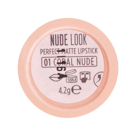 Golden Rose Nude Look Perfect Matte Lipstick, 01, Coral Nude - Image 4