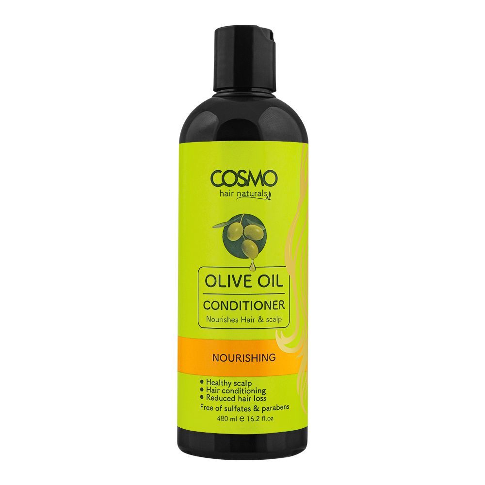 Cosmo Hair Naturals Nourishing Olive Oil Conditioner, Reduced Hair Loss, 480ml - Main Image