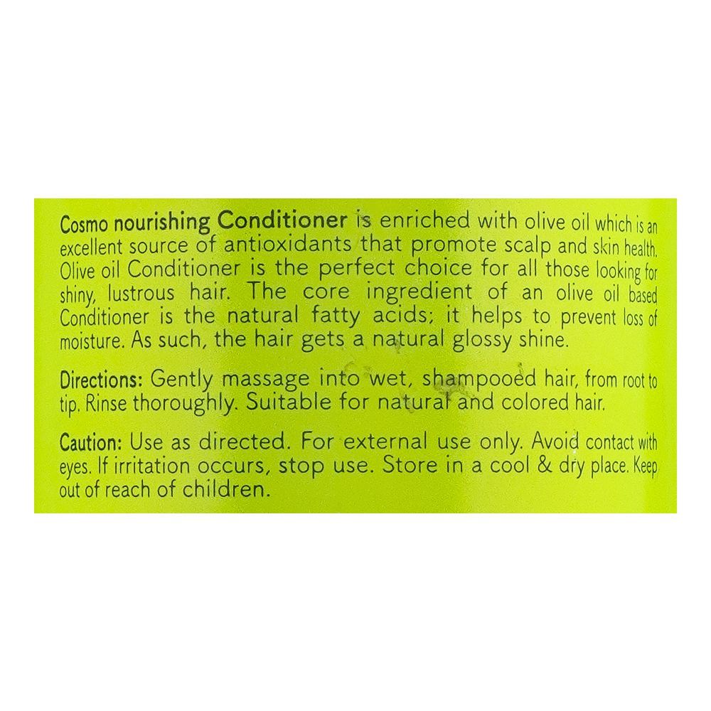 Cosmo Hair Naturals Nourishing Olive Oil Conditioner, Reduced Hair Loss, 480ml - Image 3