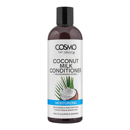 Cosmo Hair Naturals Moisturizing Coconut Milk Conditioner, Reduces Seasoning Dryness, 480ml - Main Image
