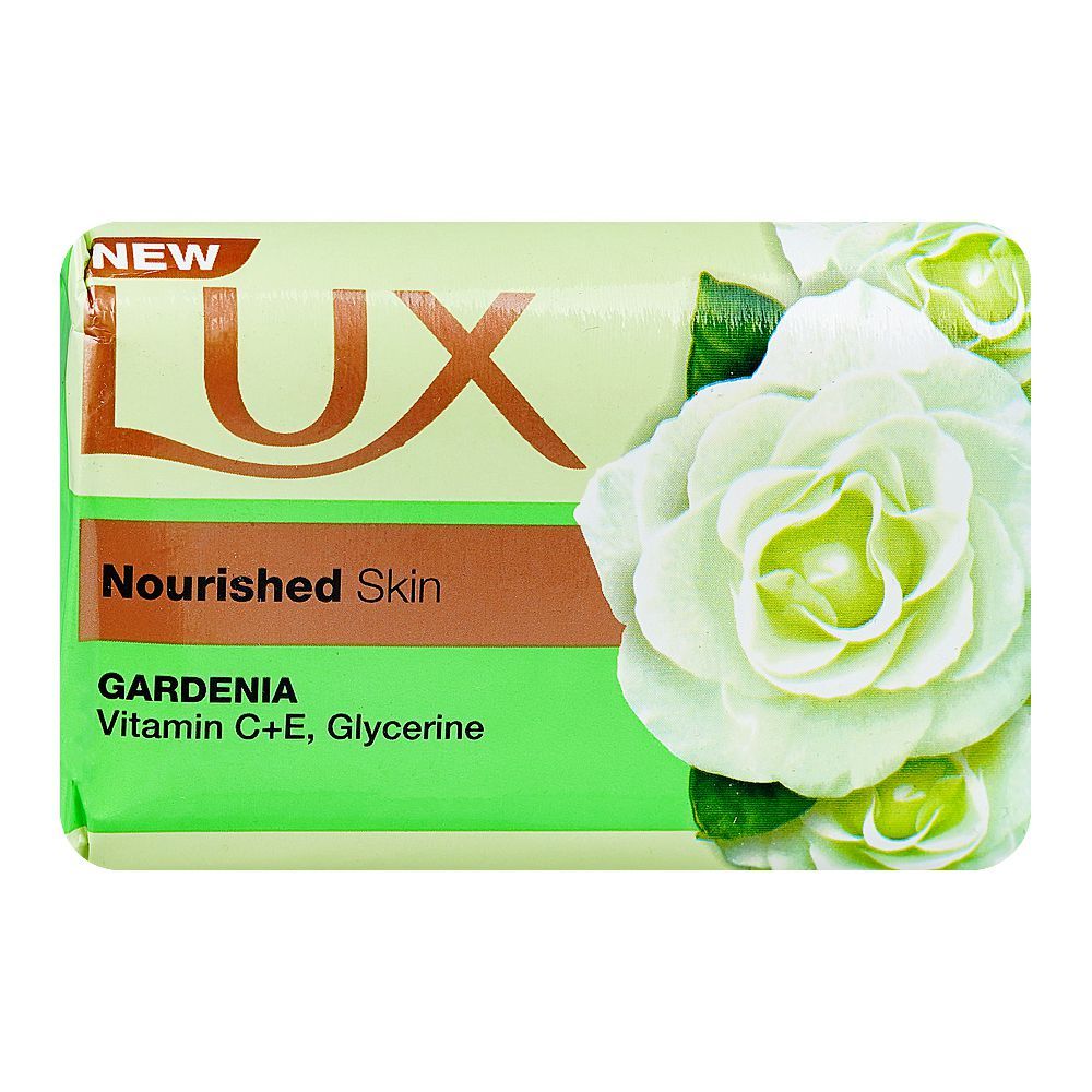 Lux Gardenia Bar Soap With Vitamin C+E, Glycerin, For Nourished Skin, 170g - Main Image