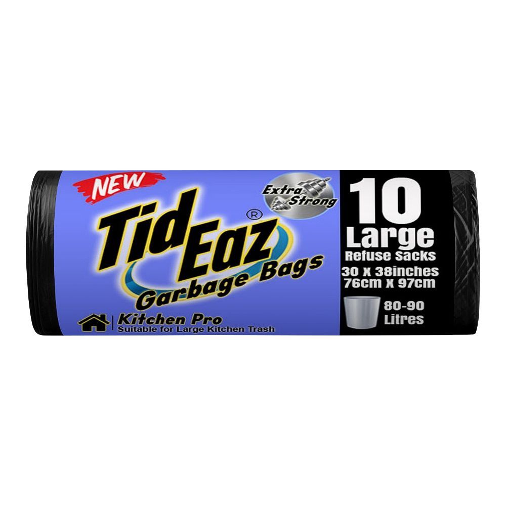 Tid Eaz Garbage Bags No. 10, Large, Refuse Sacks, 30x38 Inches - Main Image