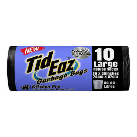 Tid Eaz Garbage Bags No. 10, Large, Refuse Sacks, 30x38 Inches - Main Image