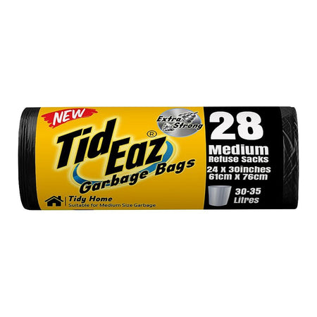 Tid Eaz Garbage Bags No. 28, Medium, Refuse Sacks, 24x30 Inches - Main Image