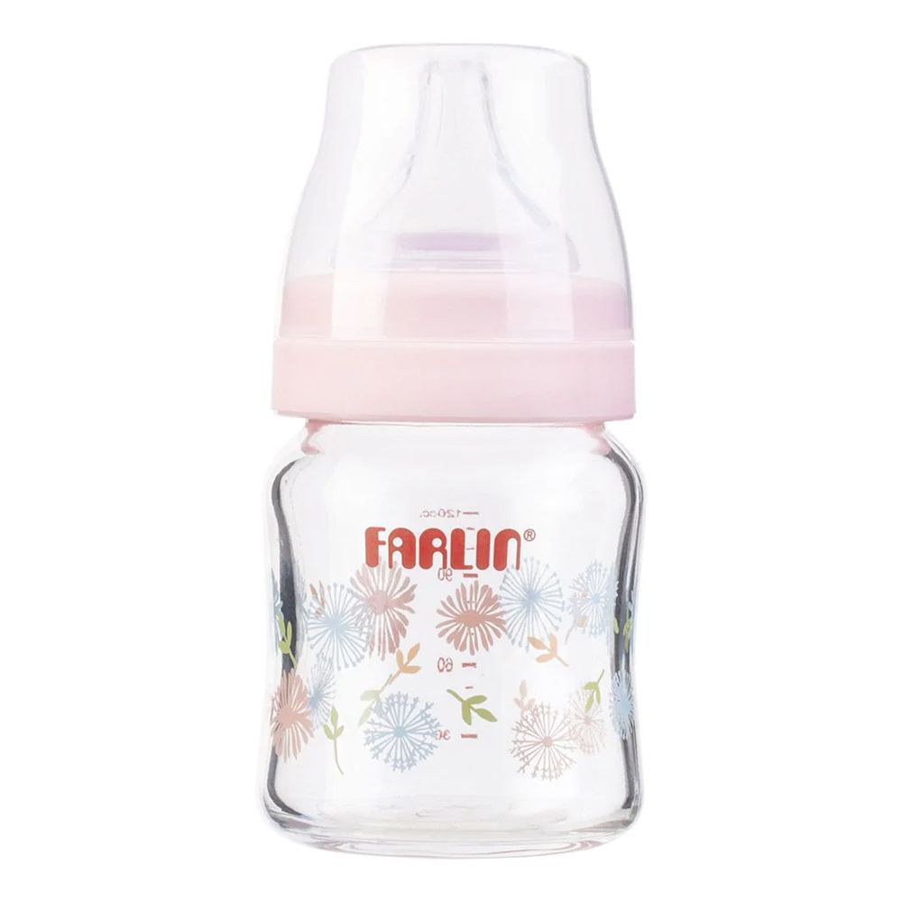 Farlin Wide Neck A-33 Glass Feeding Bottle, 120ml, AB-32005-G - Main Image