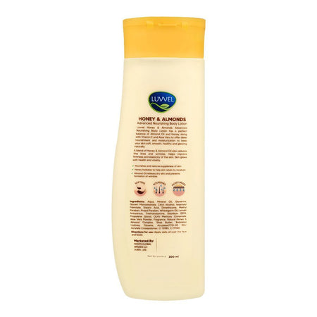 Luvvel Honey & Almonds Body Lotion, 300ml - Image 2