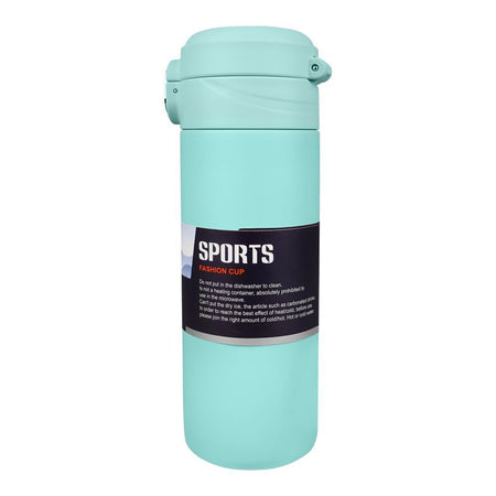 Homeatic Steel Water Bottle, 400ml Capacity, Green, KD-8003 - Image 2