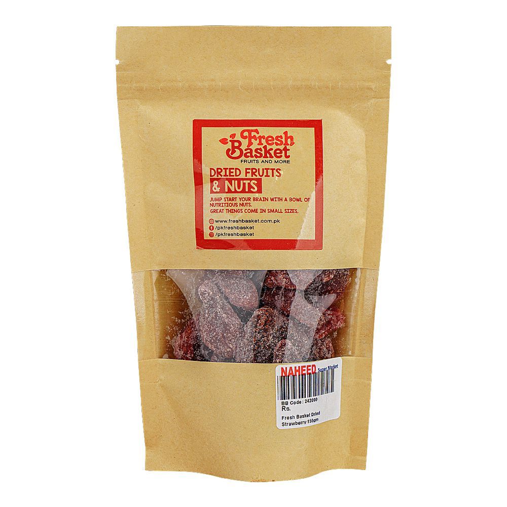 Fresh Basket Dried Strawberry, 150g - Main Image