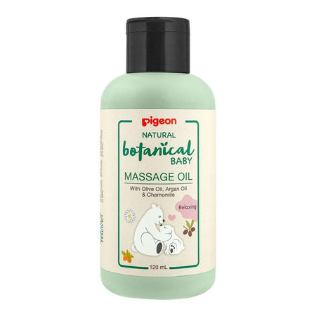 Pigeon Natural Botanical Olive Oil, Argan Oil & Camomile Baby Massage Oil, 120ml - Main Image