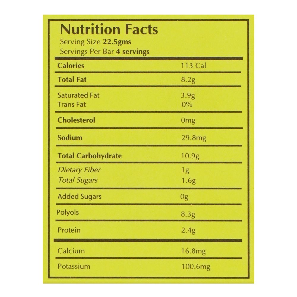 Lals Chocolate 56% Cocoa Almond Milk Gluten Free, 90g - Image 3