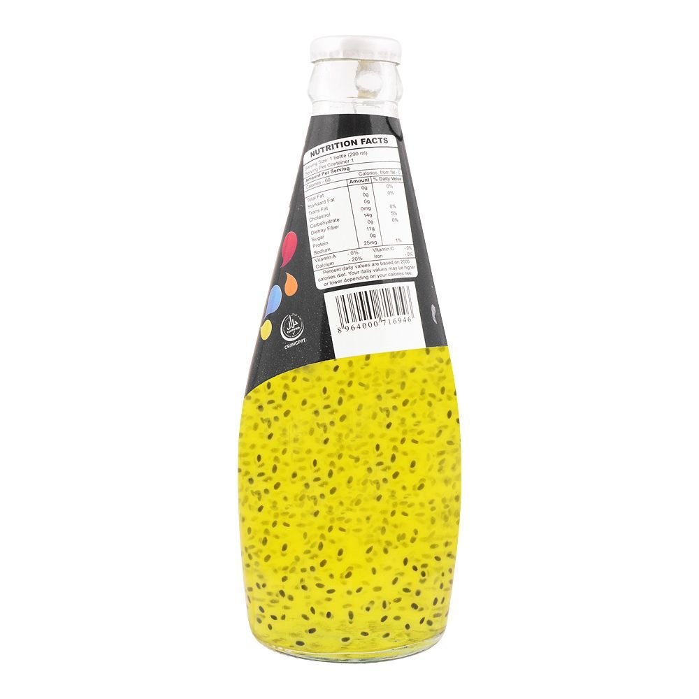 Italiano Pineapple Flavor Basil Seed Drink, 290ml - Image 2