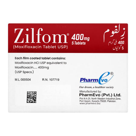 PharmEvo Zilfom Tablet, 400mg, 5-Pack - Image 2