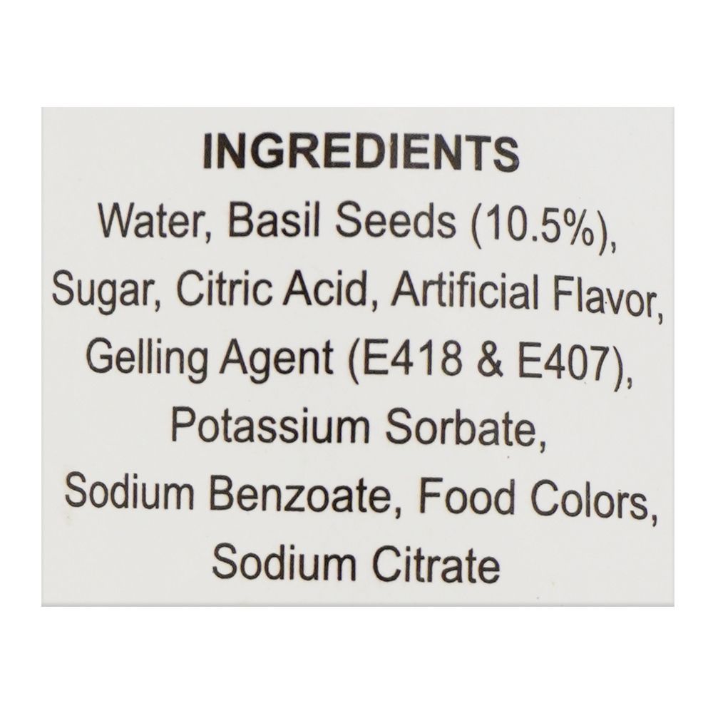 Italiano Water Melon Flavor Basil Seed Drink, 290ml - Image 4