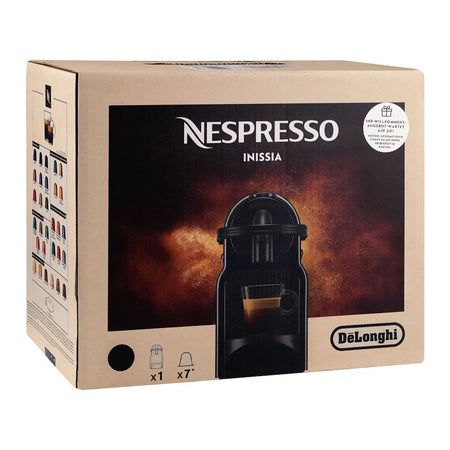 Nespresso Inissia Coffee Machine, 1200W, 120V, 0.7 Water Tank, 10 Capsules, Black, EN80.B - Image 2