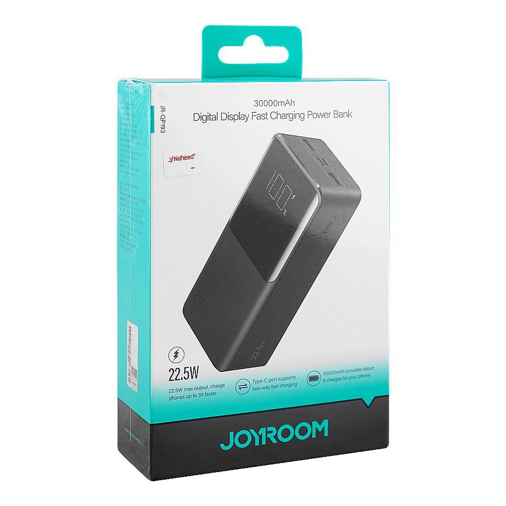 Joyroom Digital Display Fast Charging Power Bank (22.5W, 30000mAh), JR-QP193 - Image 2