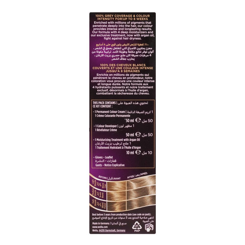 Wella Koleston Intense Hair Colour, 310/81, Ultra Light Ash Blonde - Image 3
