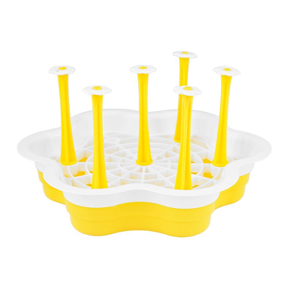 Appollo Victoria Glass Stand, Yellow - Main Image