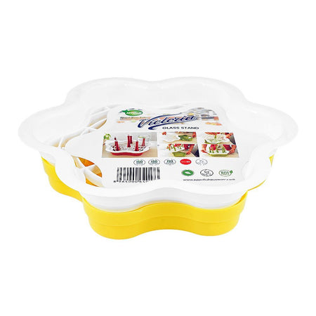 Appollo Victoria Glass Stand, Yellow - Image 2