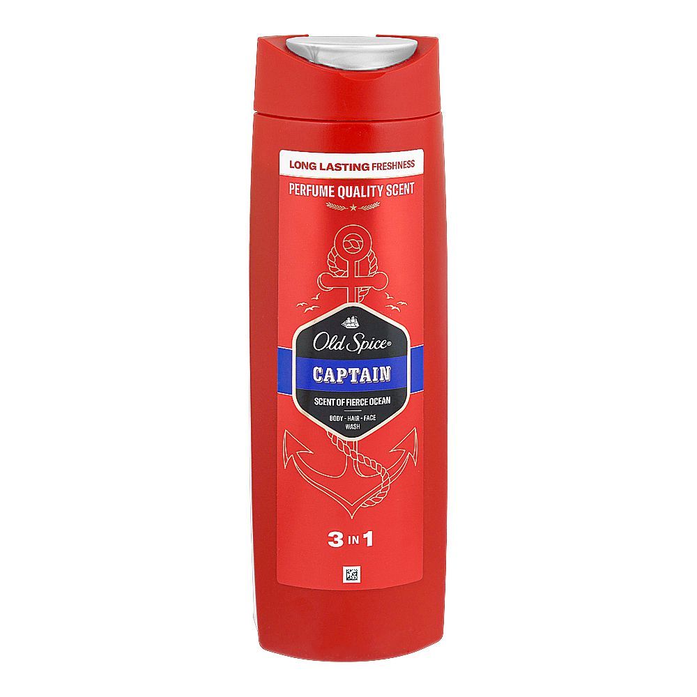 Old Spice Captain, 2-In-1 Shower Gel + Shampoo, 400ml - Main Image