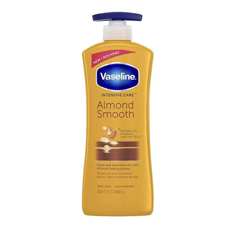 Vaseline Intensive Care Almond Smooth Body Lotion Pump, For Dry Skin, 600ml - Image 2