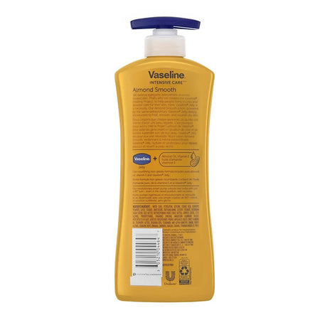 Vaseline Intensive Care Almond Smooth Body Lotion Pump, For Dry Skin, 600ml - Image 3