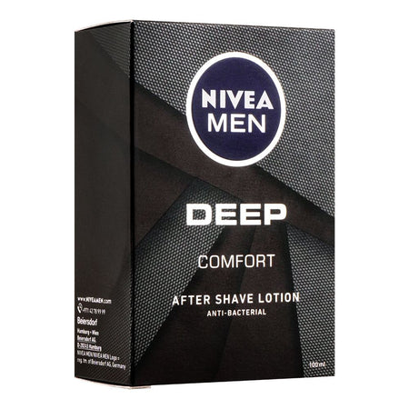 Nivea Men Deep Comfort After Shave Lotion, Anti-Bacterial, 100ml - Main Image