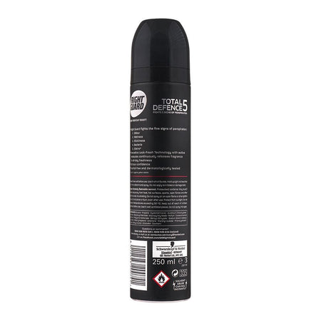 Schwarzkopf Right Guard Total Defence 5 Original Anti-Perspirant Body Spray, For Men, 250ml - Image 2