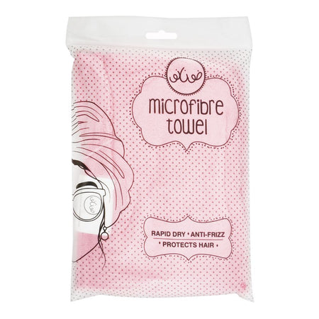 Zo'Nanos Microfibre Towel, Rapid Dry, Anti-Frizz, Protects Hair, Pink - Main Image