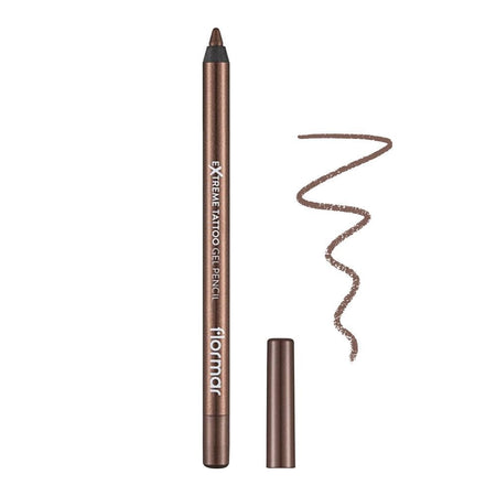 Flormar Extreme Tattoo Gel Pencil, Glitzy Brown, 01 - Main Image