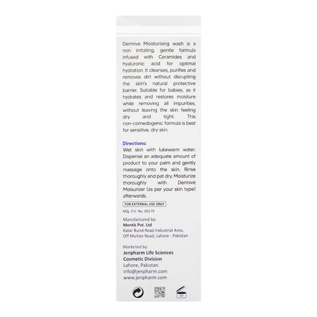 Dermive Face & Body Moisturizing Wash, Sulphate Free, For Normal To Dry Skin, 100ml - Image 4