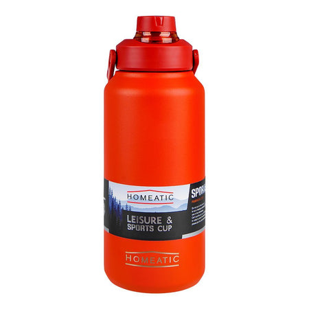 Homeatic Stainless Steel Water Bottle, Rust Proof, 1300ml, Red, HKD-7011 - Main Image