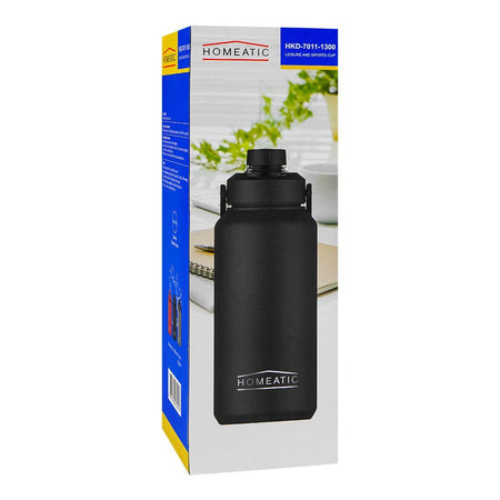 Homeatic Stainless Steel Water Bottle, Rust Proof, 1300ml, Red, HKD-7011 - Image 2