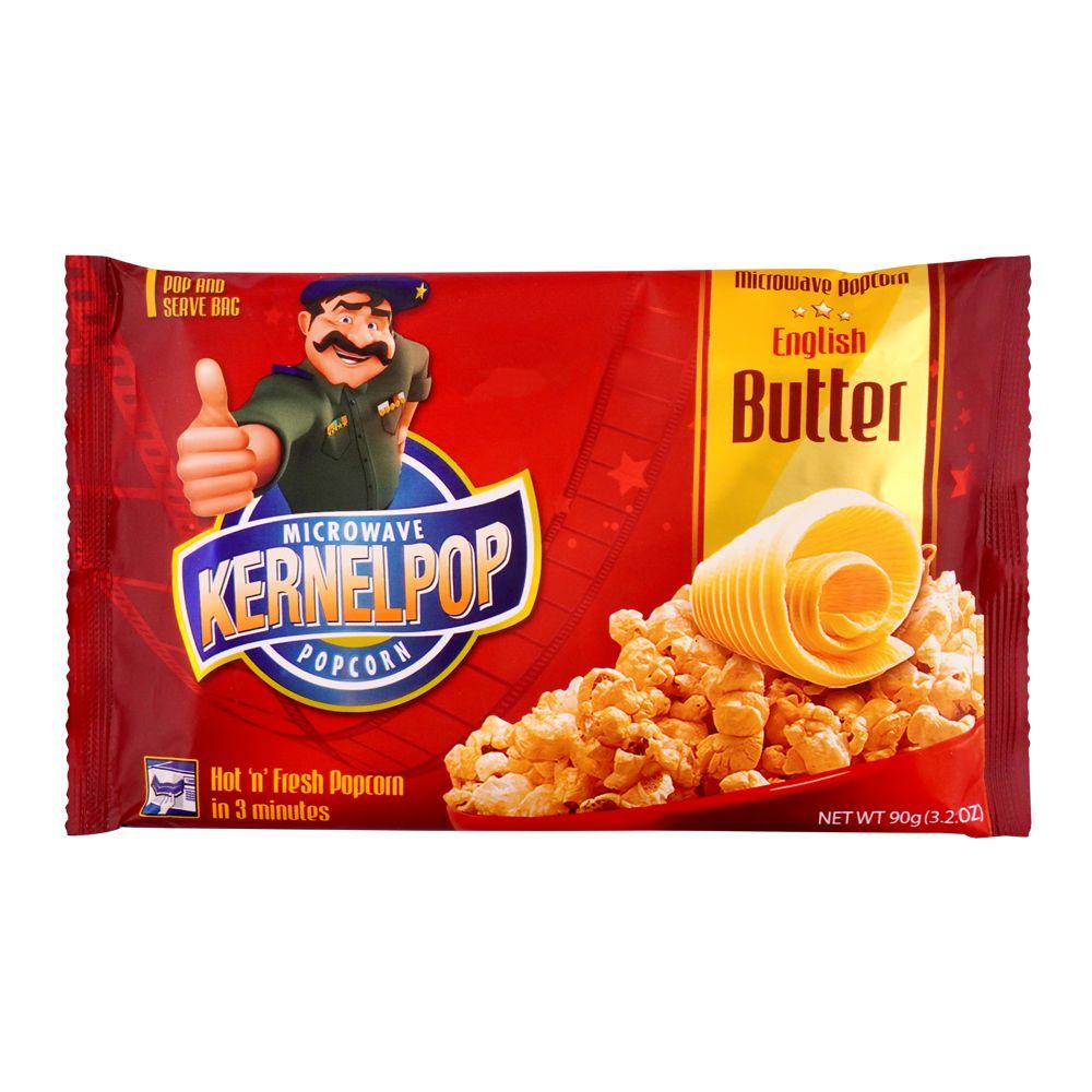 KernelPop English Butter Pop Corn, 90g - Main Image