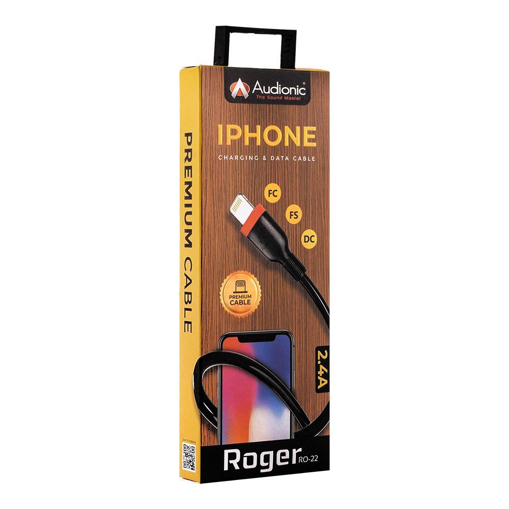 Audionic Roger iPhone Charging & Data Cable, RO-22 - Main Image