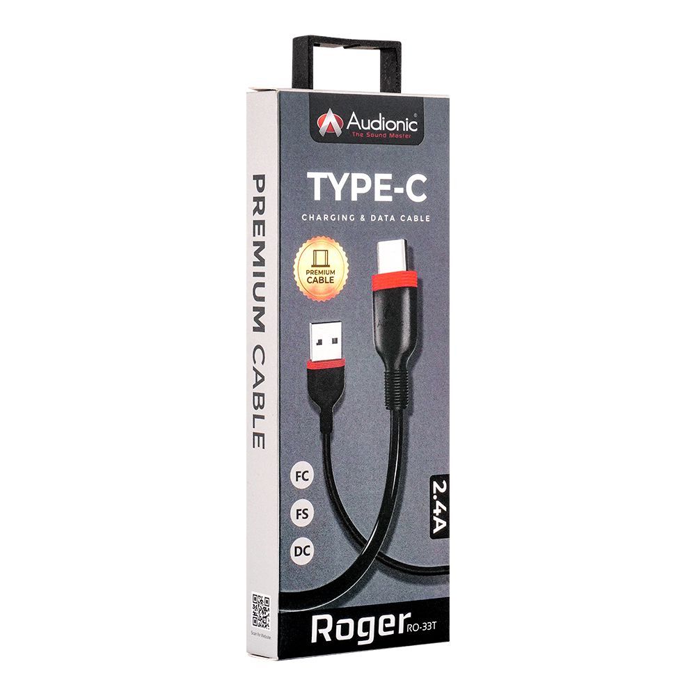 Audionic Roger Type-C Charging & Data Cable, RO-33T - Main Image