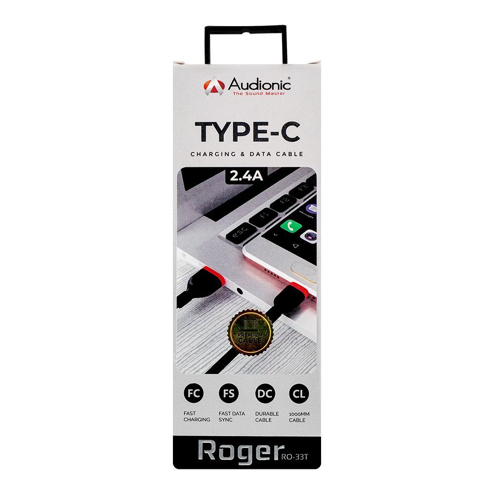 Audionic Roger Type-C Charging & Data Cable, RO-33T - Image 2