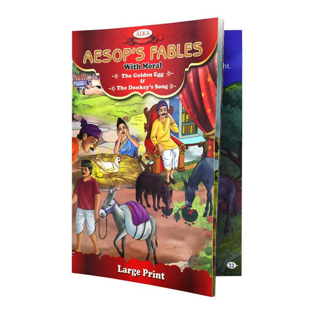 Aesop's Fables With Moral The Golden Egg & The Donkey's Song, Book - Main Image