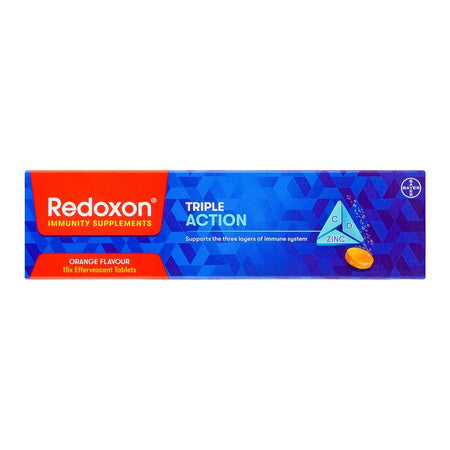 Bayer Pharmaceuticals Redoxon Triple Action Orange Flavour Tablets, 15-Pack - Image 2