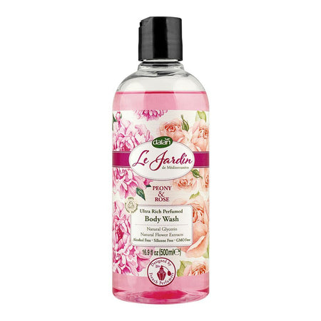 Dalan Le Jardin Peony & Rose Ultra Rich Perfumed Body Wash, Alcohol-Free, 500ml - Main Image