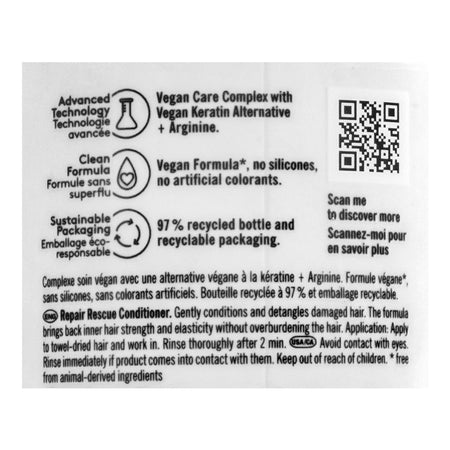 Schwarzkopf BC Bonacure Repair Rescue Arginine Damaged Hair Conditioner, For Damaged Hair, 1 Liter - Image 3